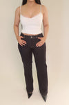 MIDNIGHT LOW RISE JEANS